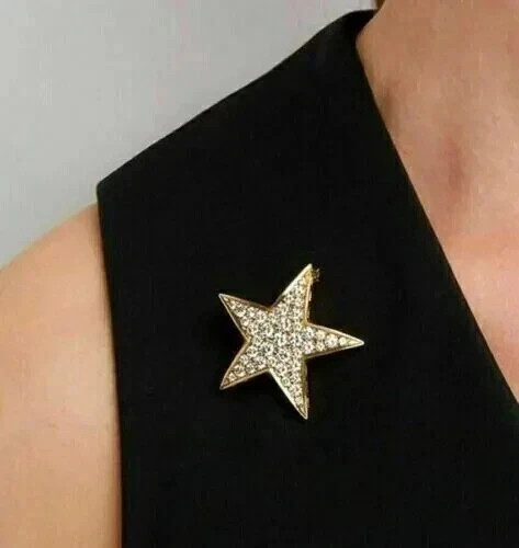 Star brooch pin round - star, 1
